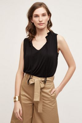 Ruffle-Neck Tank