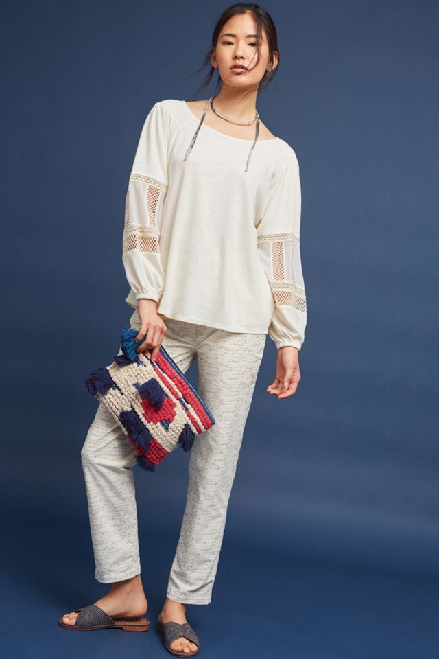 Sia Embroidered Peasant Top #1