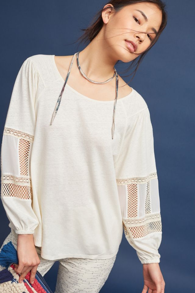 Sia Embroidered Peasant Top #2