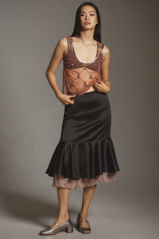 Mahila Beaded Sheer Tank #2