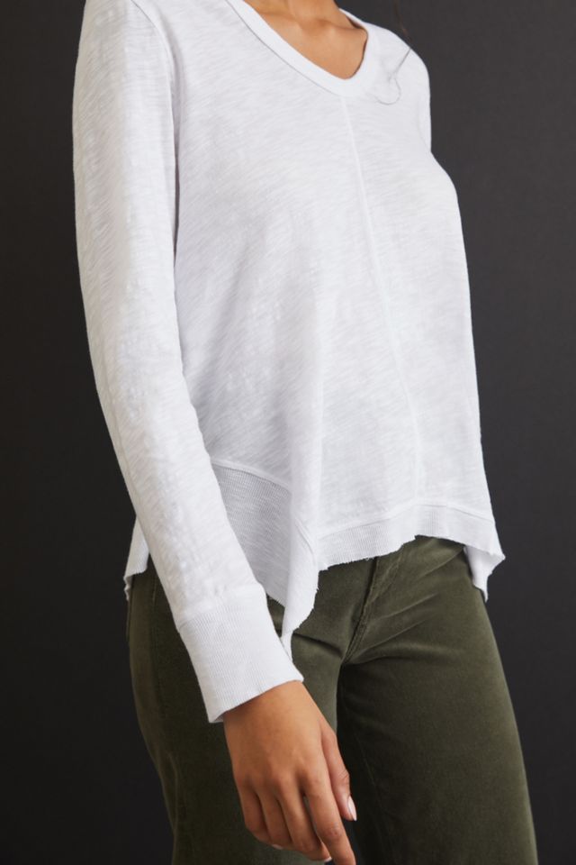 Annie Asymmetrical V-Neck Top #1
