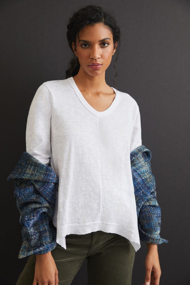 Annie Asymmetrical V-Neck Top #2