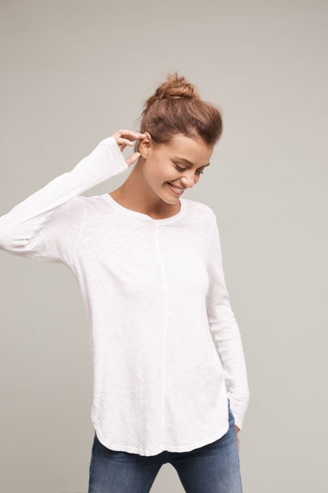 Seamed Scoop Tee #1