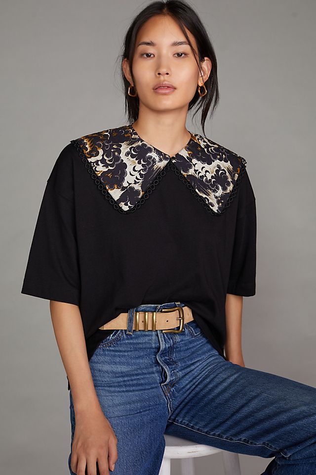 Scotch & Soda Floral Collared Top | Anthropologie