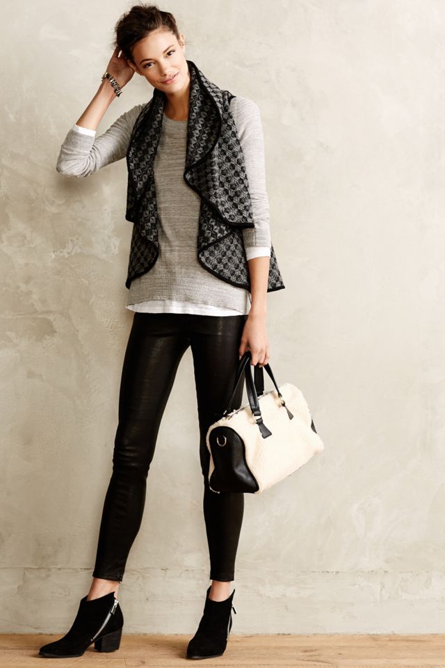 Draped Jacquard Vest #2