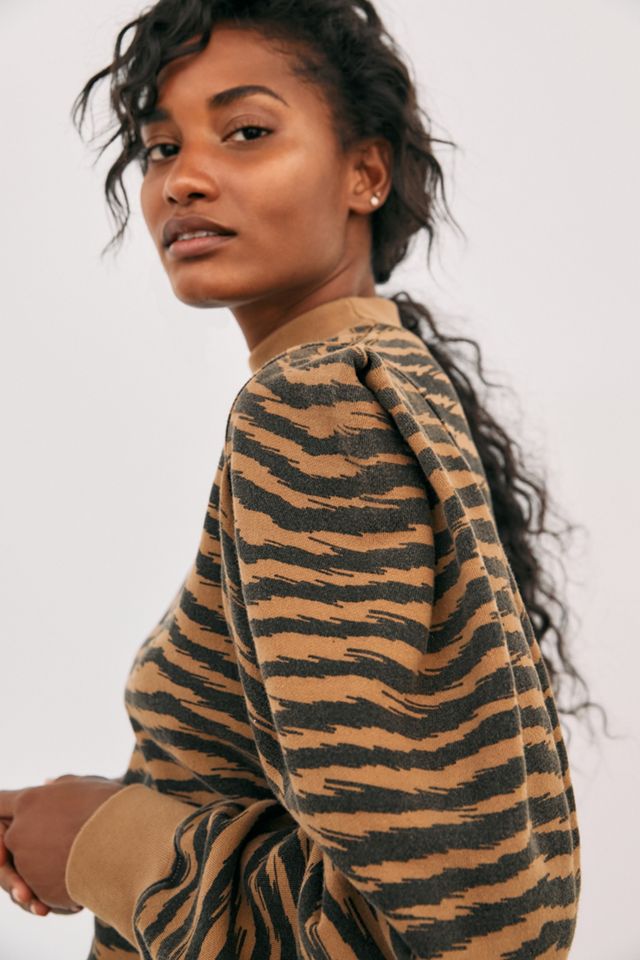 AGOLDE Tigress Puff-Sleeved Sweatshirt #1