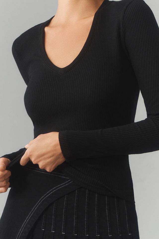 Citizens of Humanity Florence Long-Sleeve V-Neck Tee #3