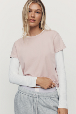 AGOLDE Adine Crop Tee by Anthropologie