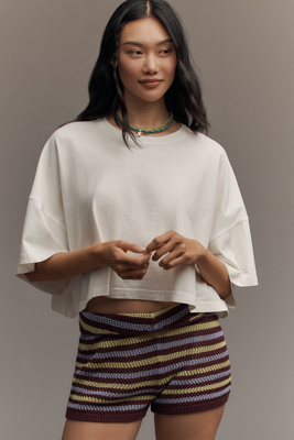 Citizen Of Humanity Crop Cape Tee In White