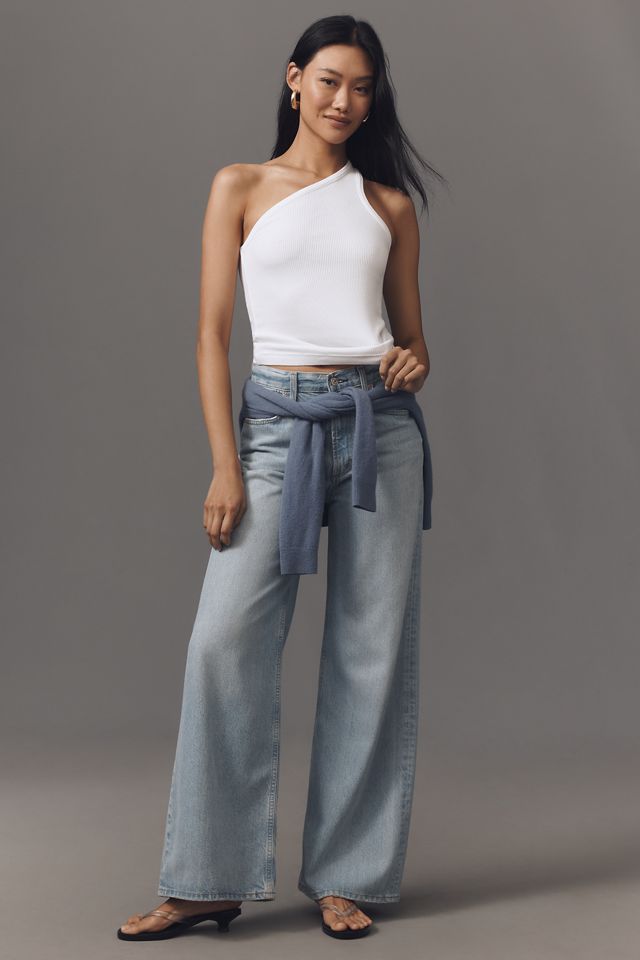 tシャツ 「AGOLDE / エーゴールドイー」VERICA ONE SHOULDER レディース AGOLDE Verica One-Shoulder Ribbed Tank | Anthropologie