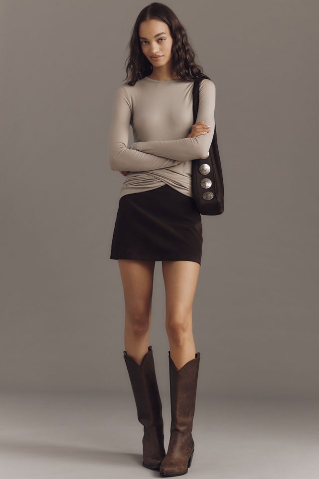 AGOLDE Eve Long-Sleeve Twist Tee #5