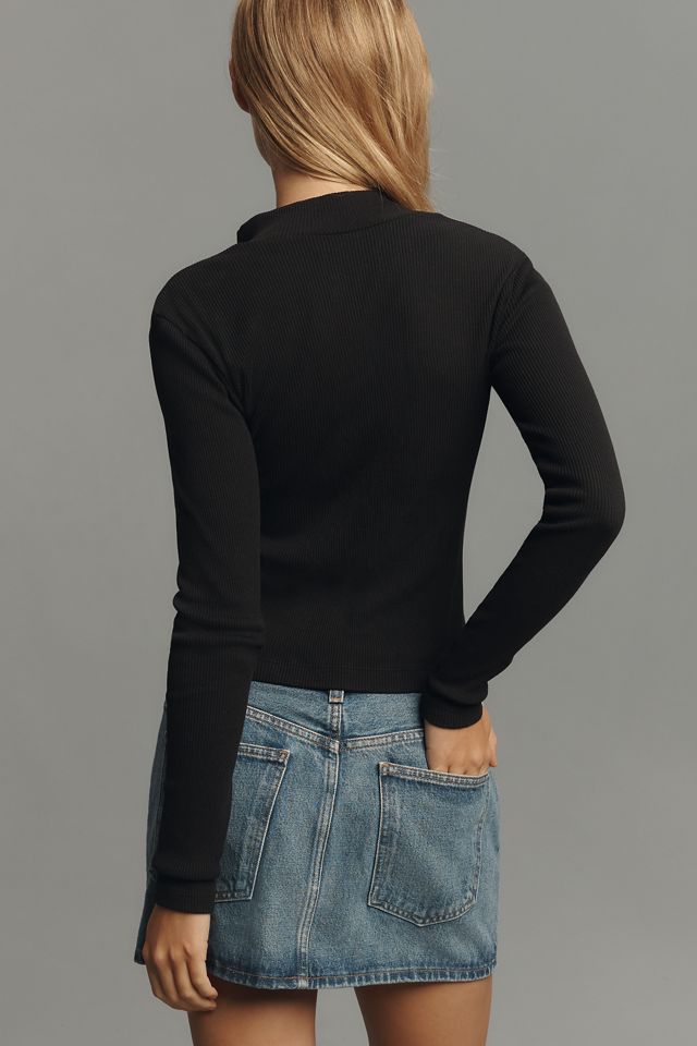 Citizens of Humanity Sheena Long-Sleeve Henley Top #1