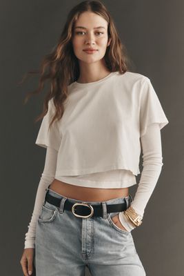 AGOLDE Romily 100% Cotton Long-Sleeve Tee