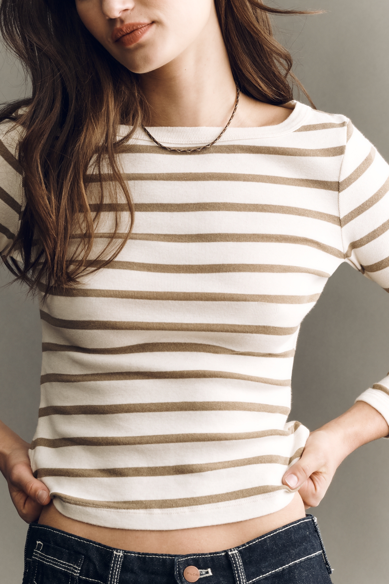 Citizens of Humanity Slim Boat-Neck Long-Sleeve T-Shirt