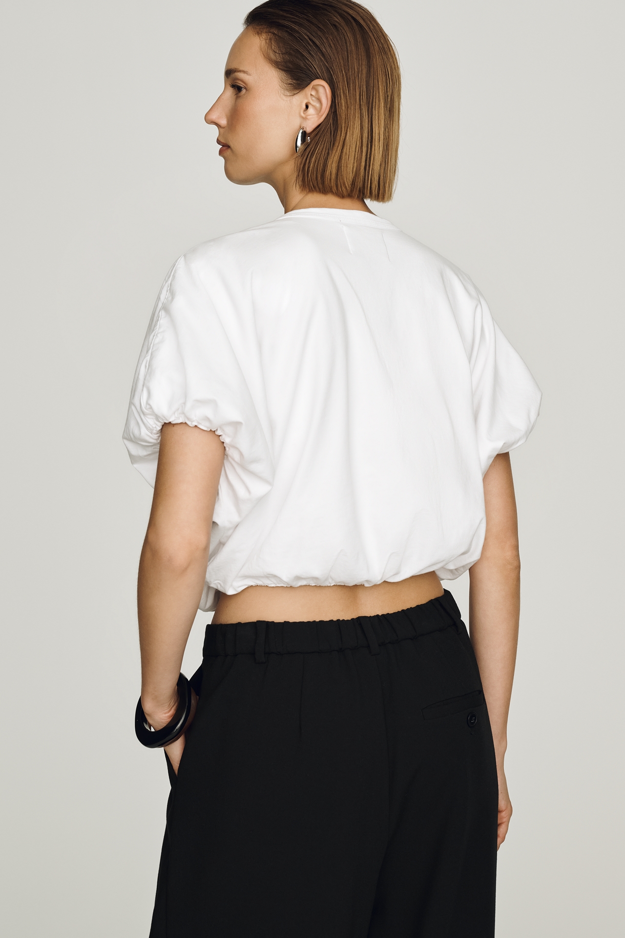 Citizens of Humanity Cotton Gia Bubble-Hem Tee