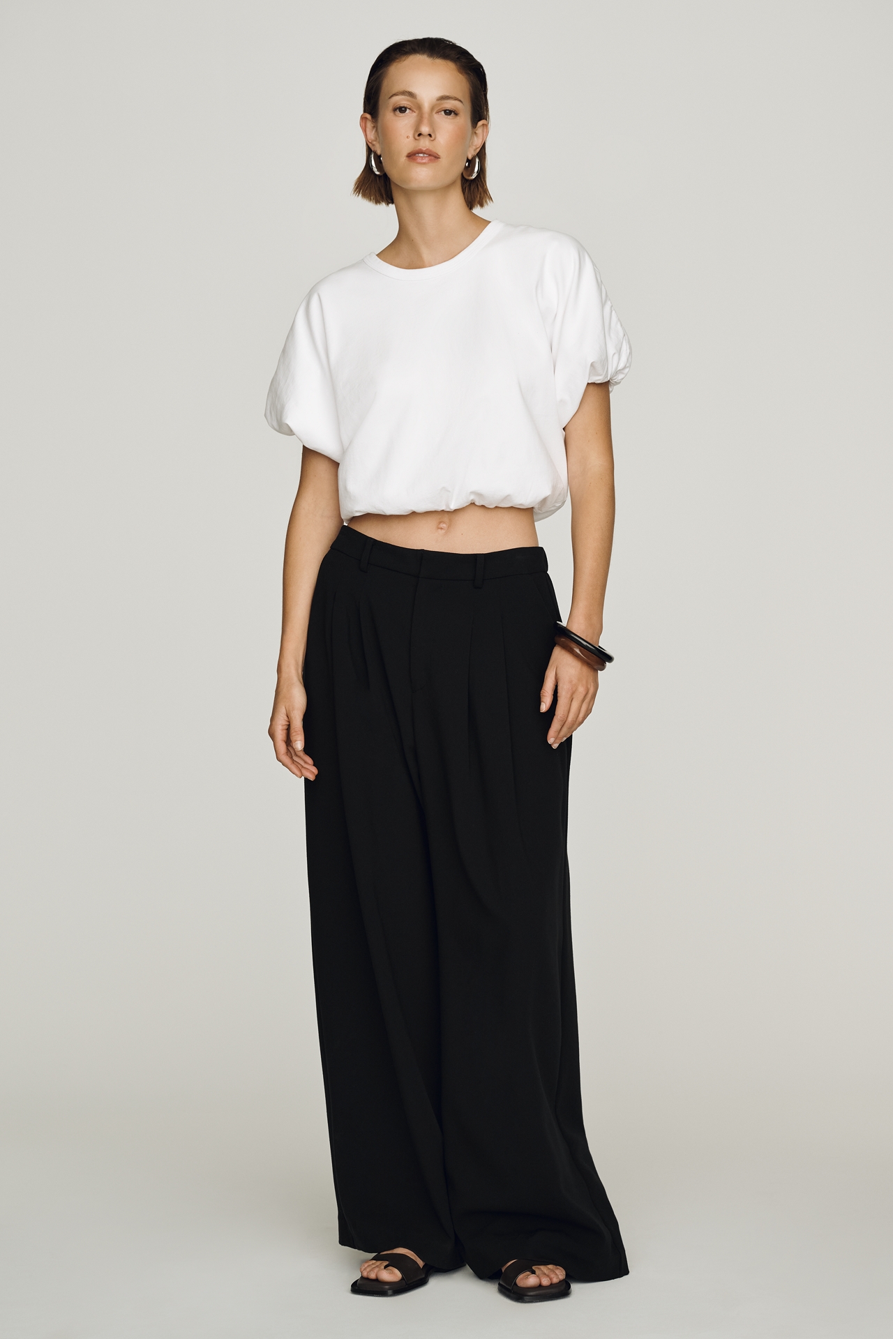Citizens of Humanity Cotton Gia Bubble-Hem Tee