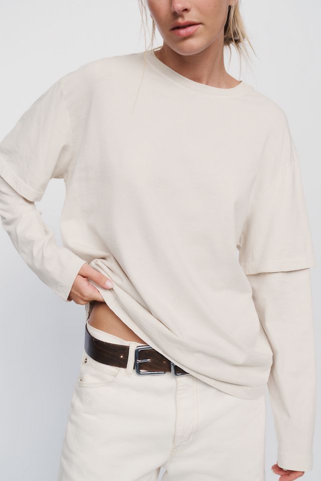 AGOLDE Lois 100% Cotton Layered Tee #2