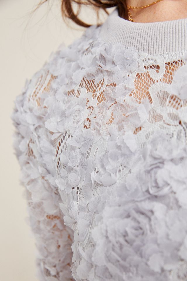 Freda Appliqued Lace Pullover #2