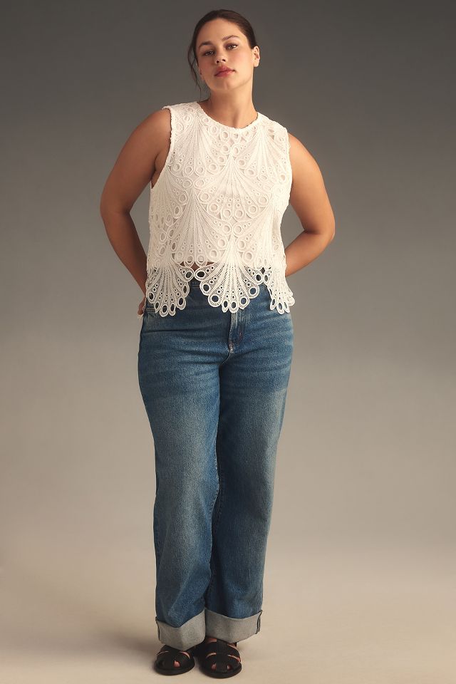 Blue Tassel Eyelet Tank #7