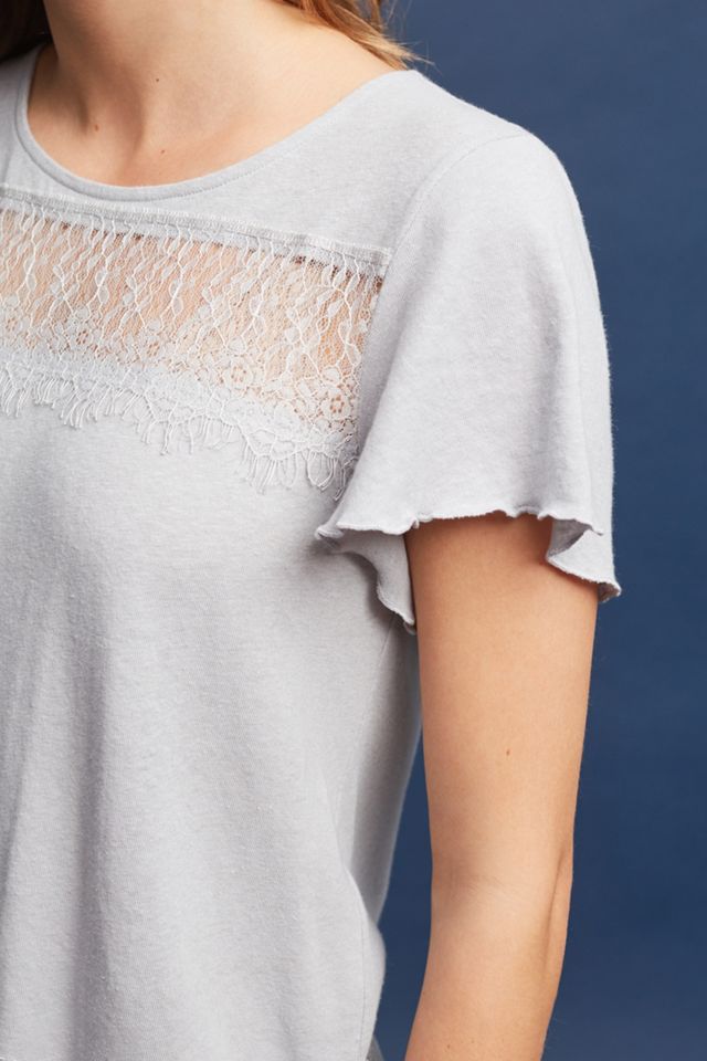 Linen & Lace Tee #1