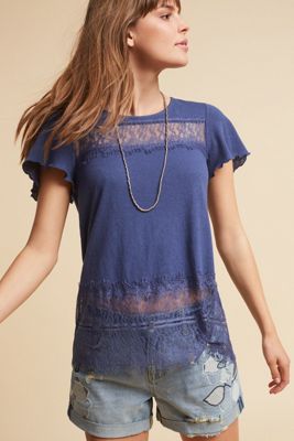 Linen & Lace Tee