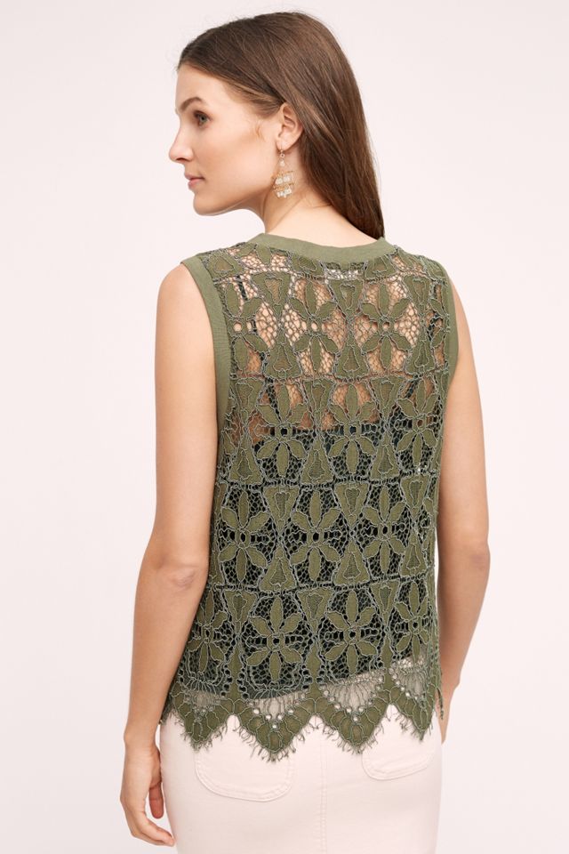 Scalloped Lace Tank #1
