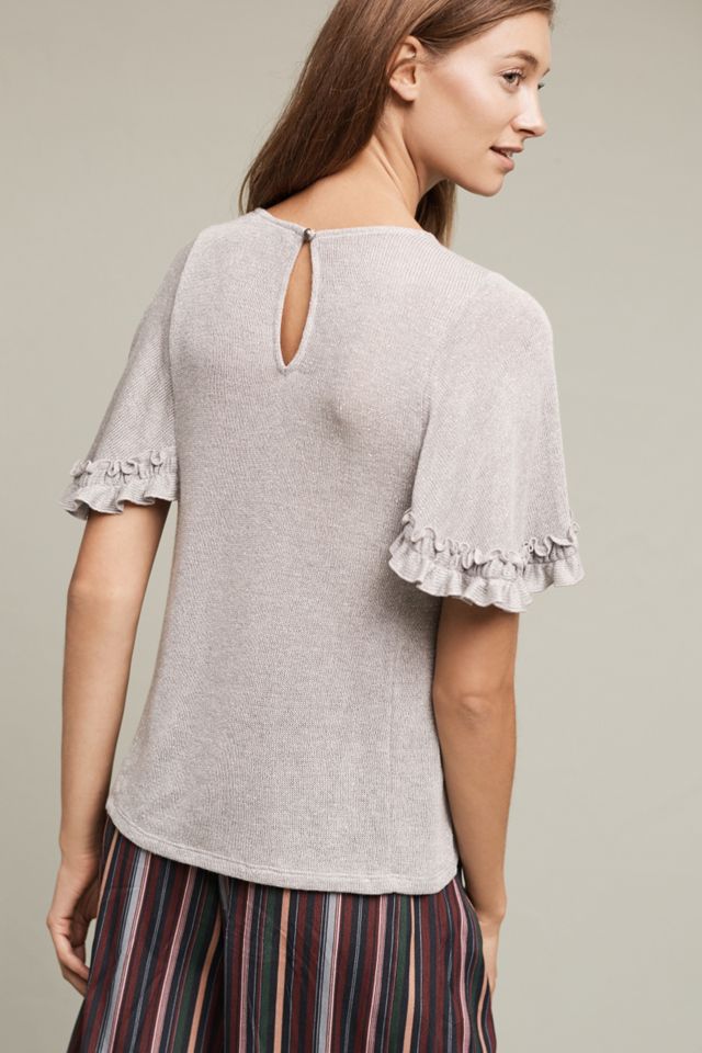 Argento Ruffle-Sleeve Top #3