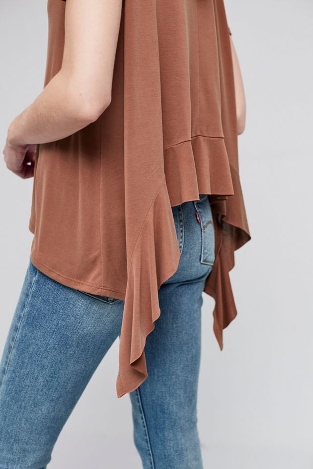 Ruffle-Back Crewneck Tee #3