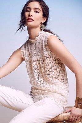 Les Fleurs Lace Top