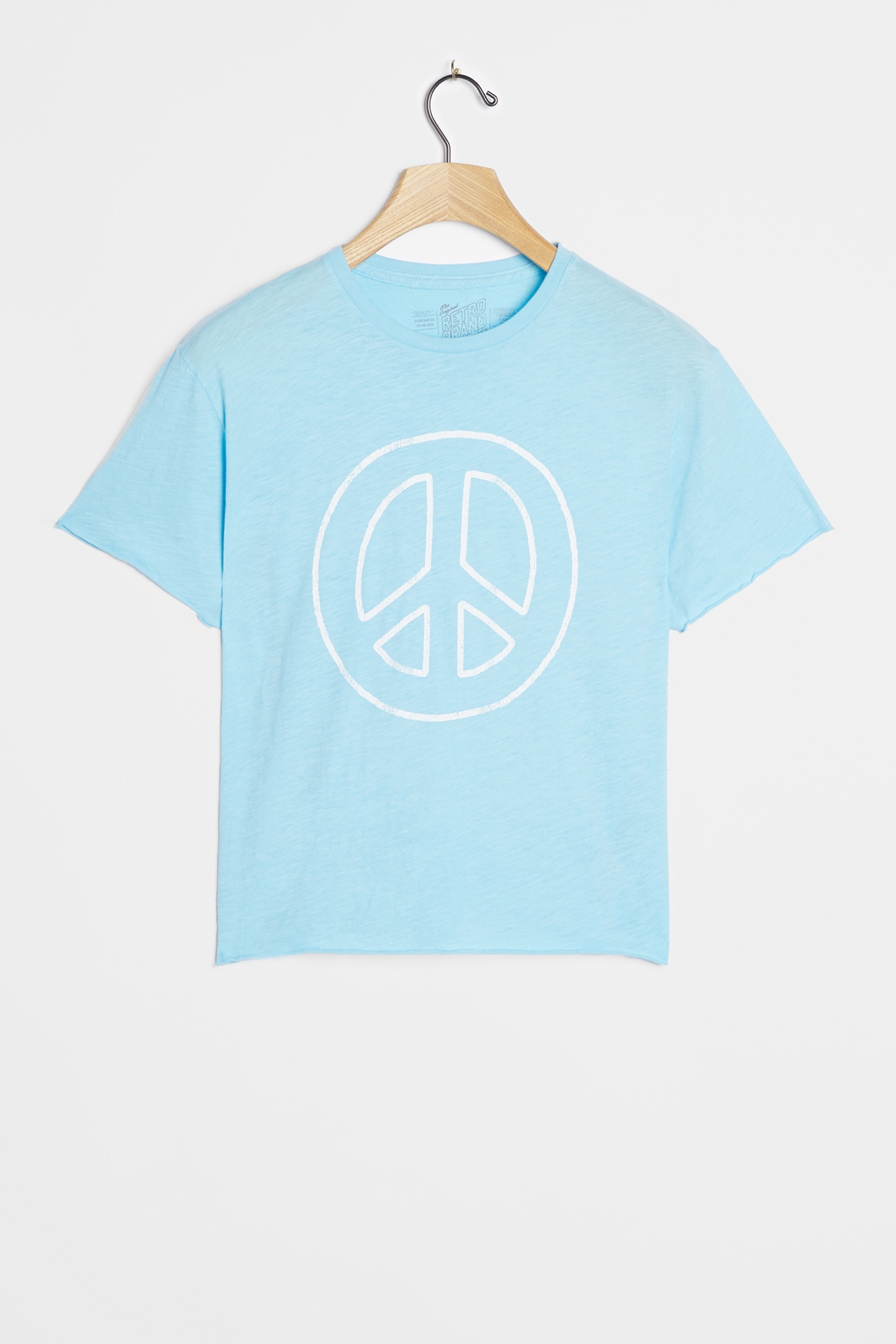 Peace Sign Cropped Graphic Tee