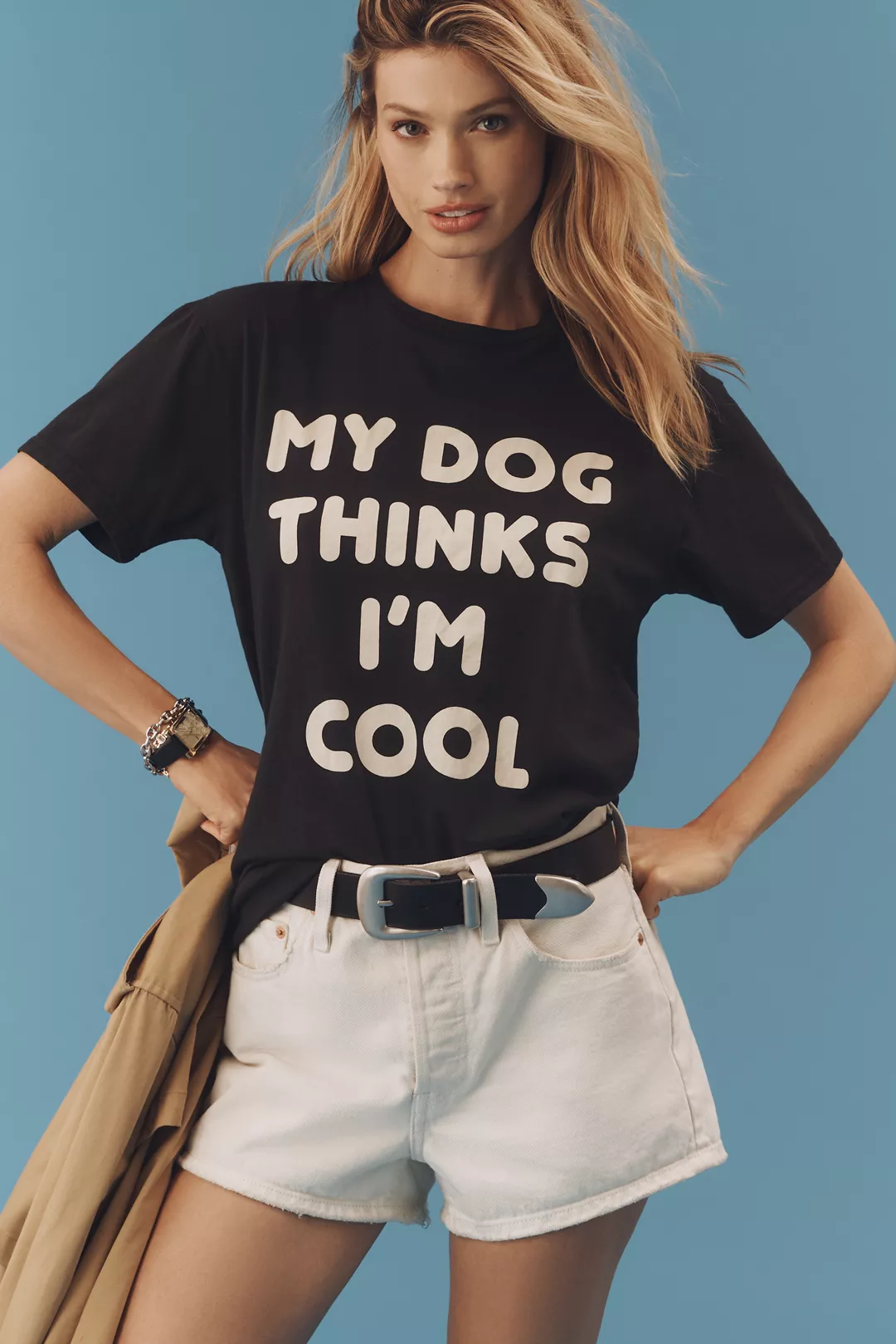 Original Retro Brand My Dog Thinks I'm Cool Graphic Tee