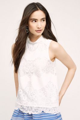 Lace Mockneck Tank