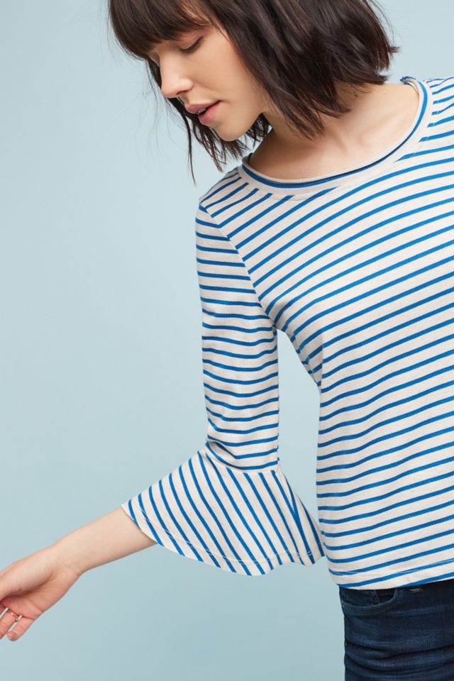 Celina Ruffled-Sleeve Top #1