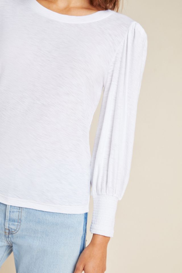 Loren Smocked Peasant Tee #2