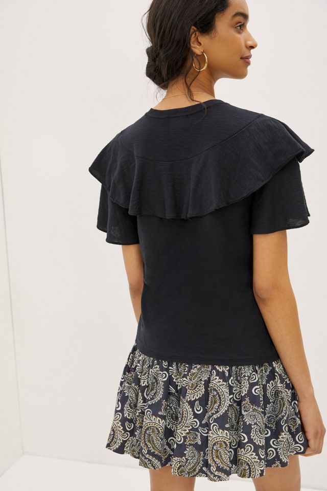 Ruffled Henley Top #1
