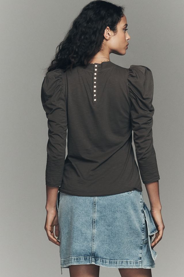 Nation Los Angeles Zeta Puff-Sleeve Top #1