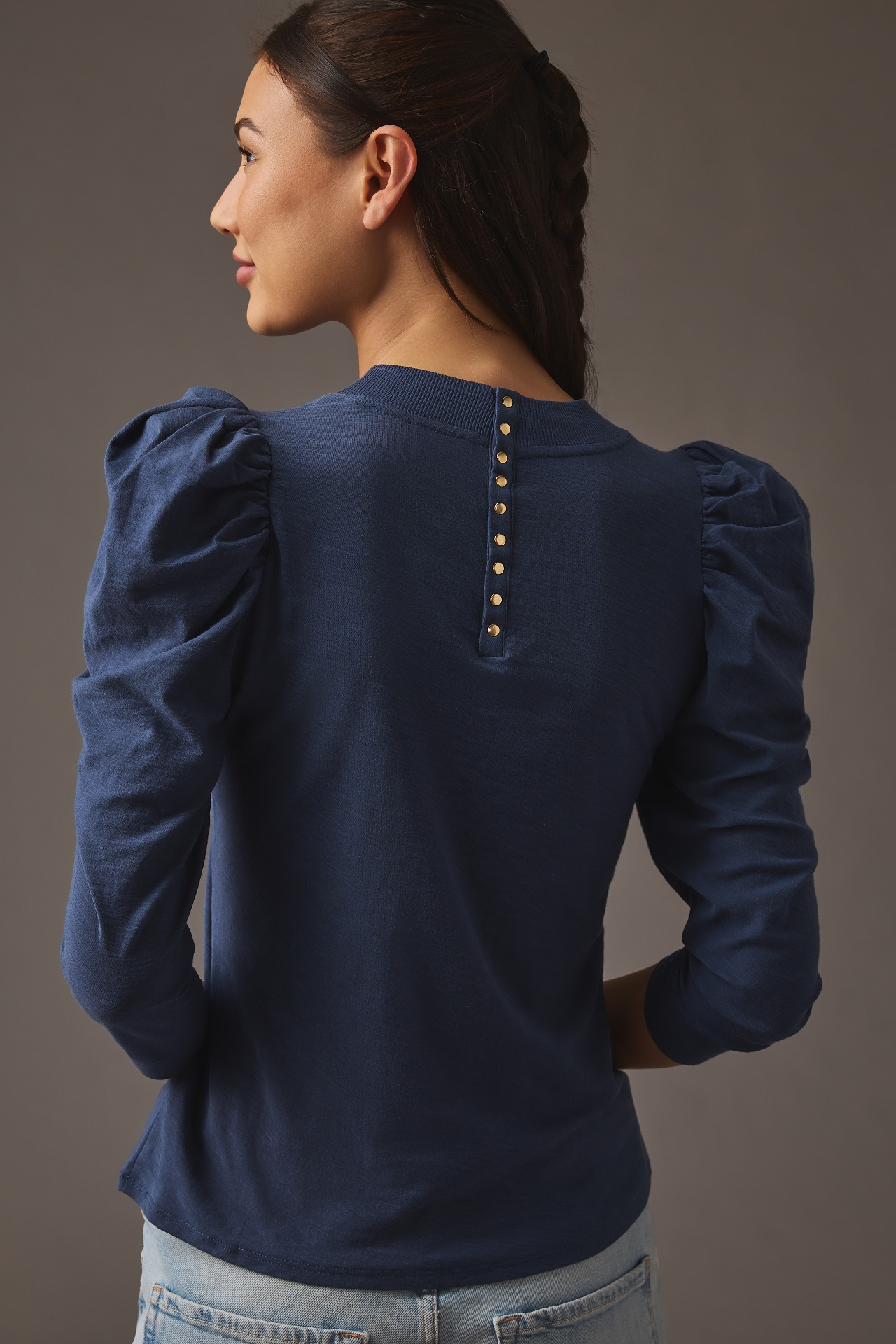 Nation LTD Zeta Puff-Sleeve Top