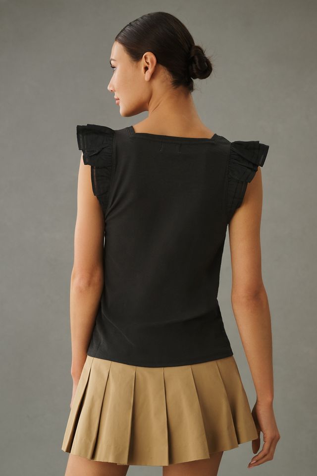 Nation LTD Ruffle-Sleeve Tee | Anthropologie