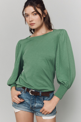 NATION LTD LOREN PUFF-SLEEVE TEE 