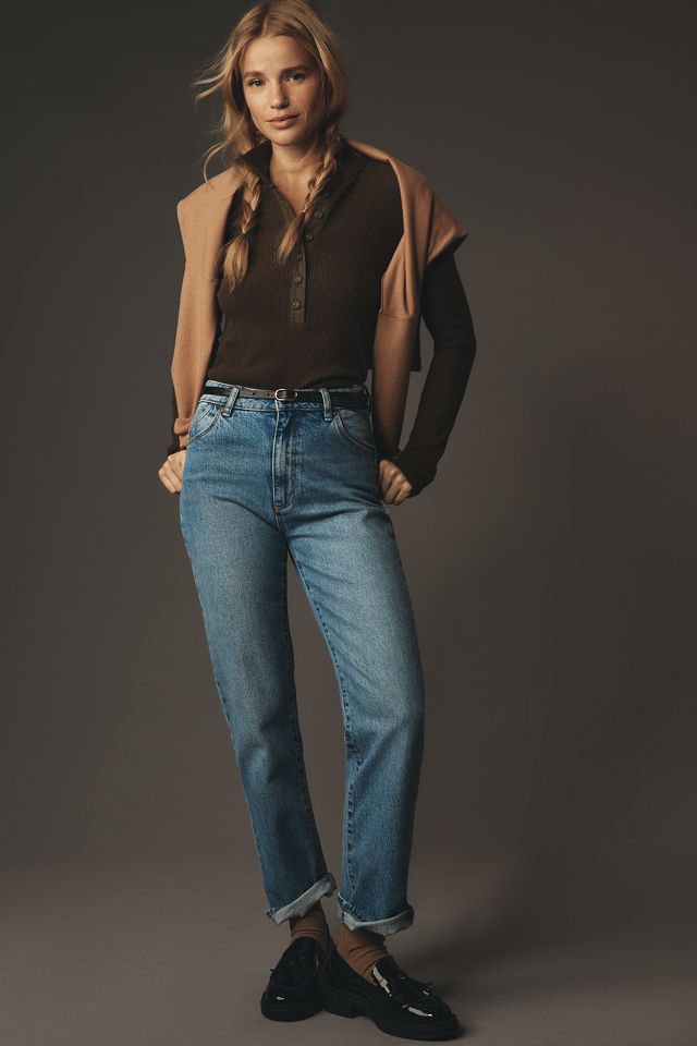 Nation Los Angeles Ribbed Long-Sleeve Henley Top #3