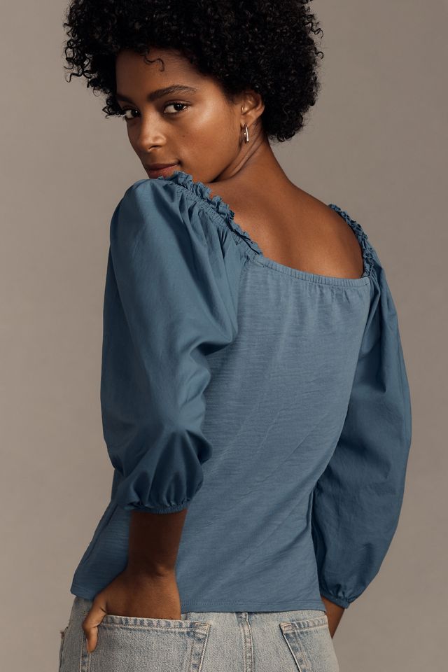 Nation Los Angeles Dale Renaissance Sleeve Top #1