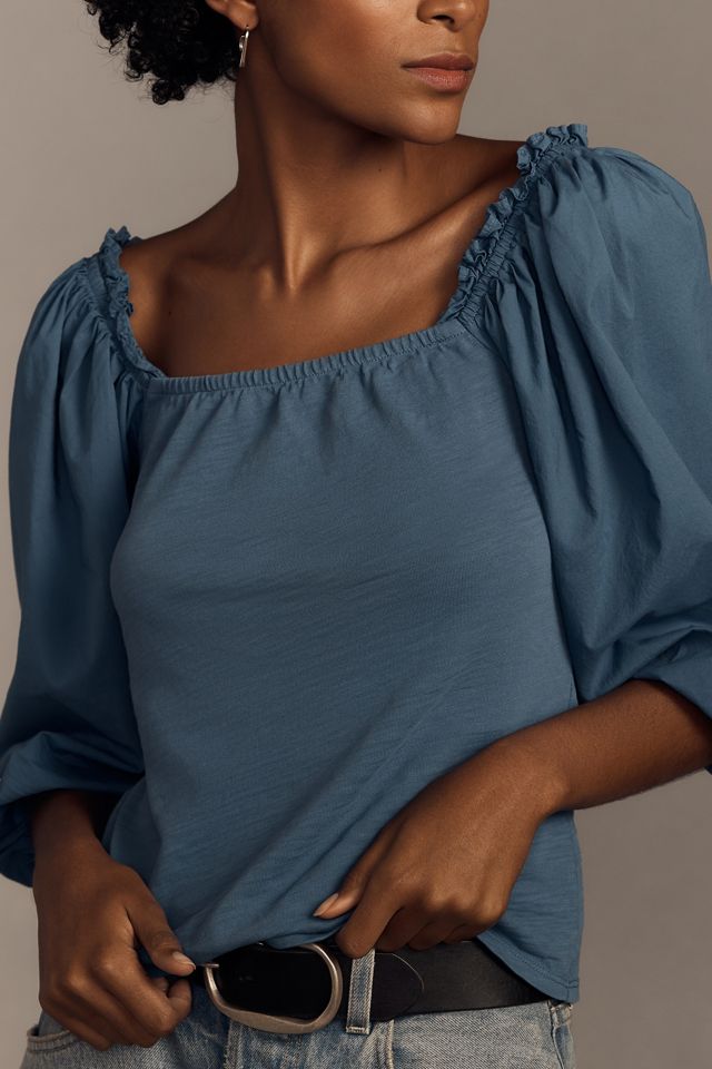 Nation Los Angeles Dale Renaissance Sleeve Top #3