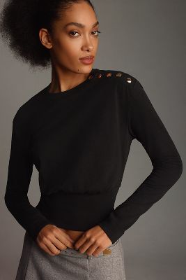 Nation Ltd Monique Banded Top In Black