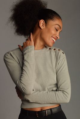 Nation Ltd Monique Banded Top In Grey