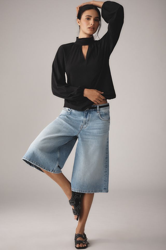 Nation Los Angeles Rosalie Long-Sleeve Keyhole Blouse #3