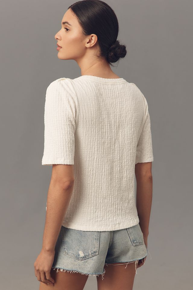 Anthropologie ロサンゼルス ディアナ エンベロープ半袖トップ Nation Los Angeles Deana Envelope Short-Sleeve Top