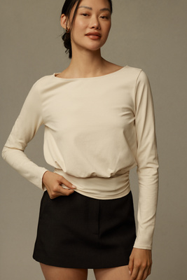NATION LTD LILAH BOAT-NECK TOP 