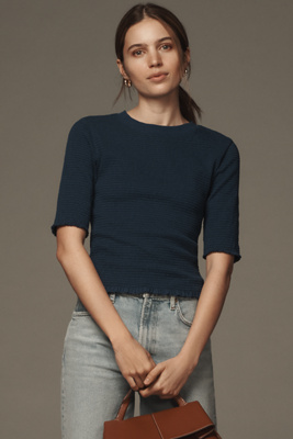 NATION LTD BEVERLY SMOCKED TOP 