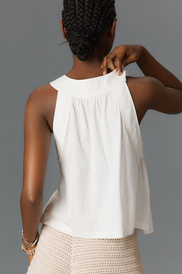 Nation Los Angeles Bibi Cotton Halter Top #1