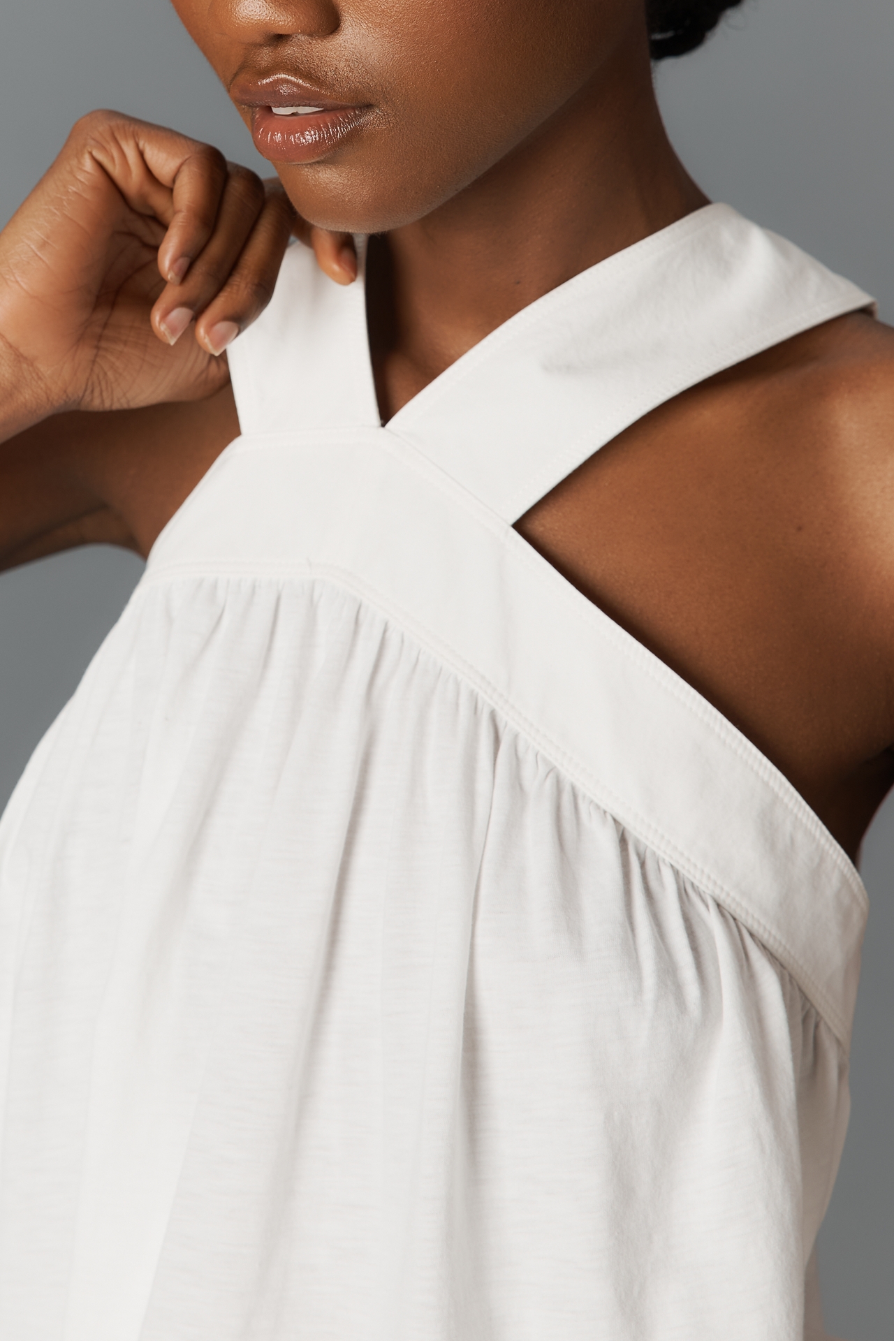 Nation Los Angeles Bibi Cotton Halter Top